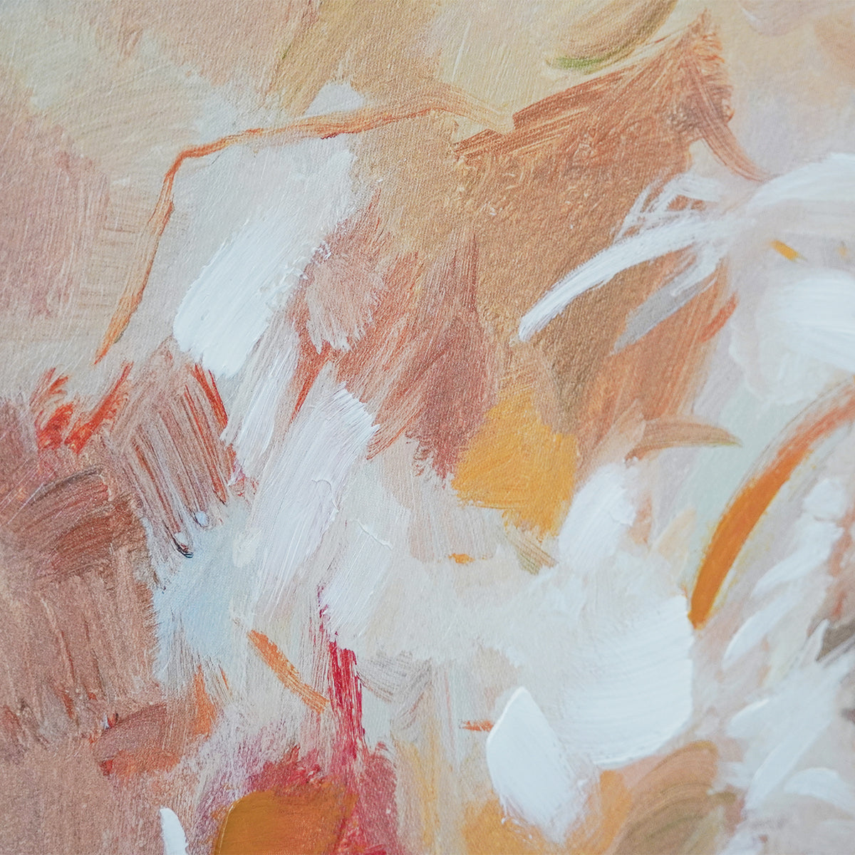 Abstract textured wall art affordable oil painting closeup landscape