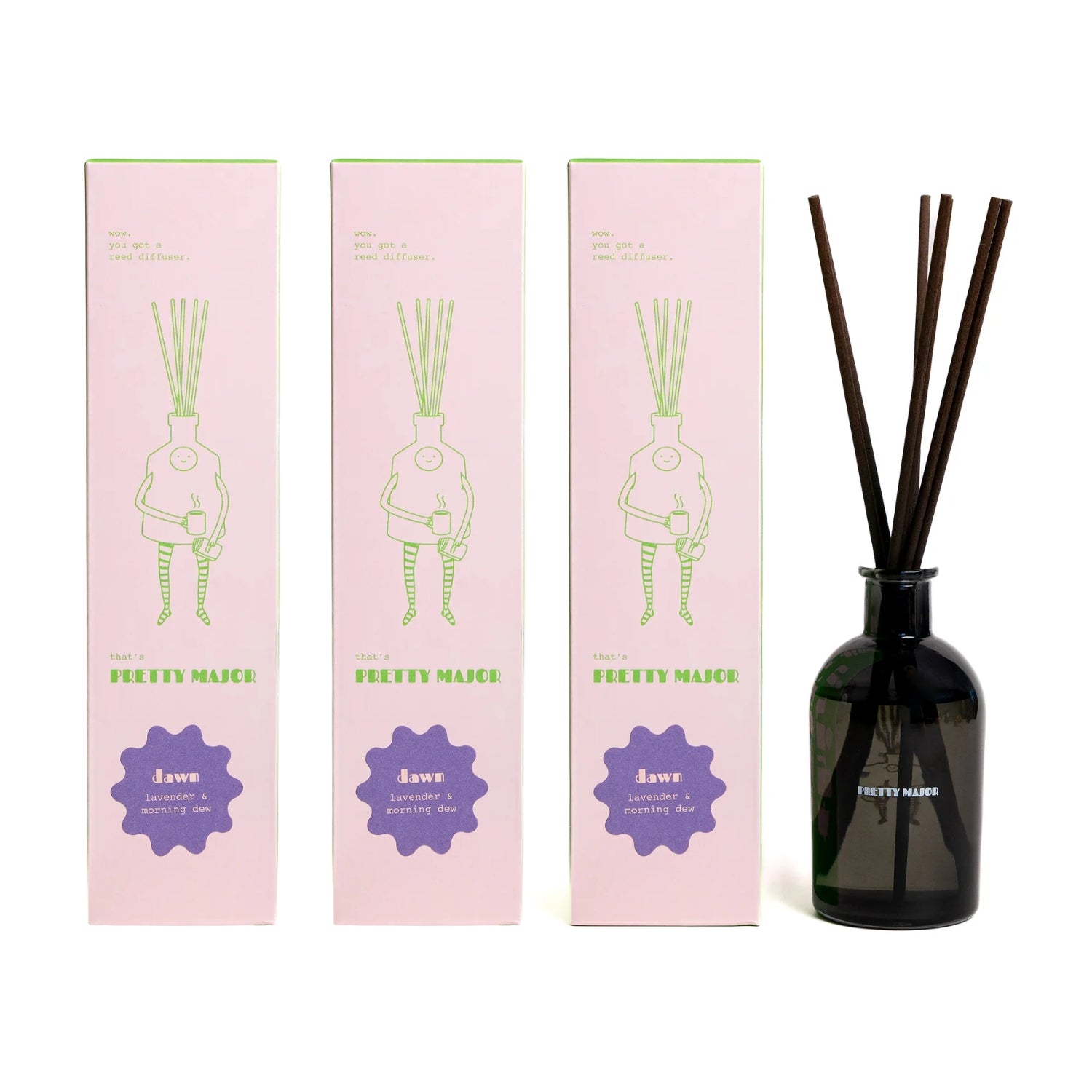 3 room reed diffuser subscription lavender and morning dew home fragrance