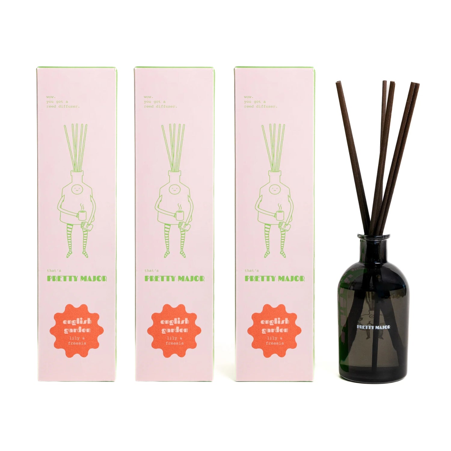 3 room reed diffuser subscription lily and freesia home fragrance
