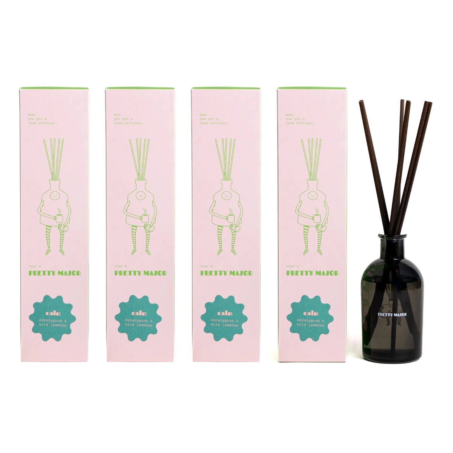 4 room reed diffuser subscription eucalyptus and wild jasmine home fragrance