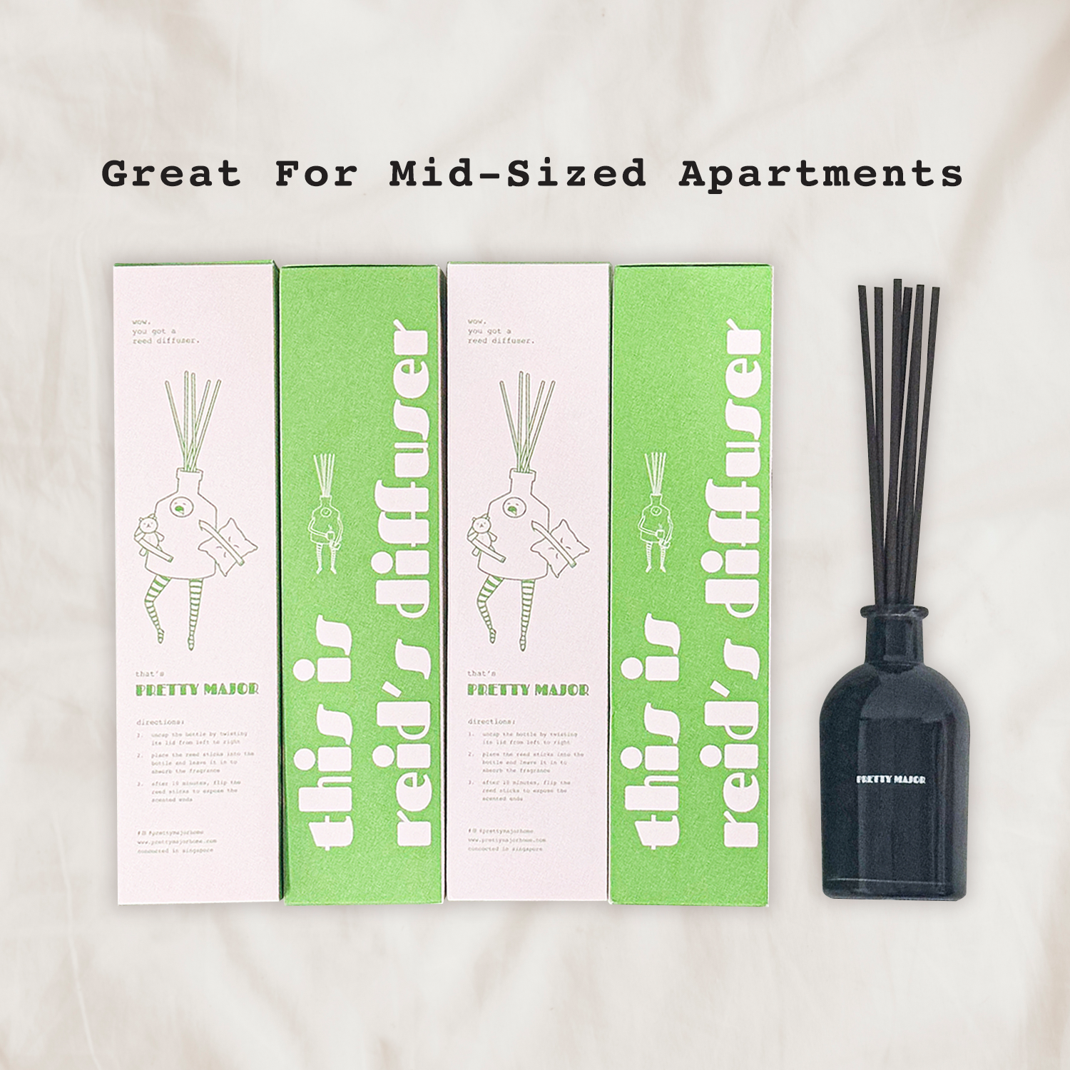 4 room reed diffuser subscription for mid-sized apartments