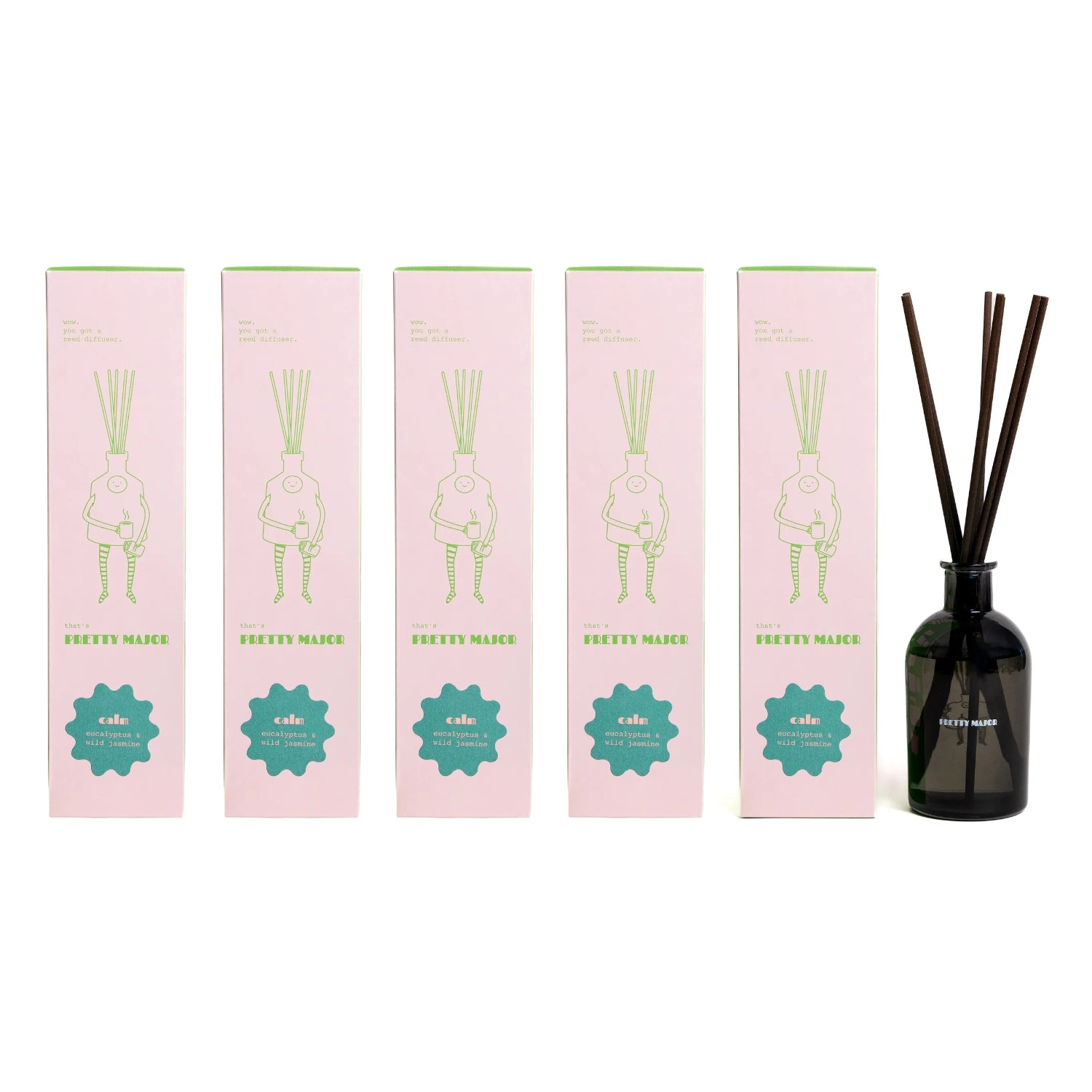 5 room reed diffuser subscription eucalyptus and wild jasmine home fragrance