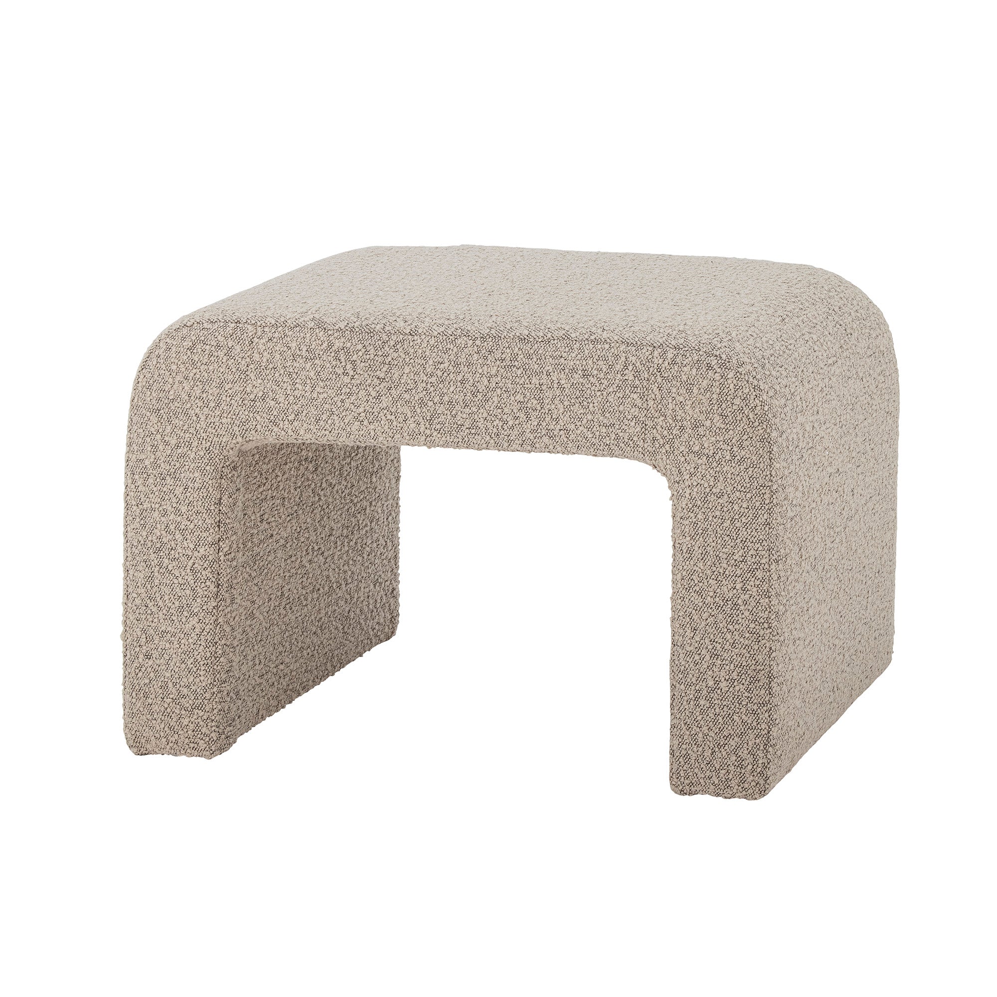 Bloomingville Bobbie Stool, Nature, Boucle (L70xH45xW40 cm)