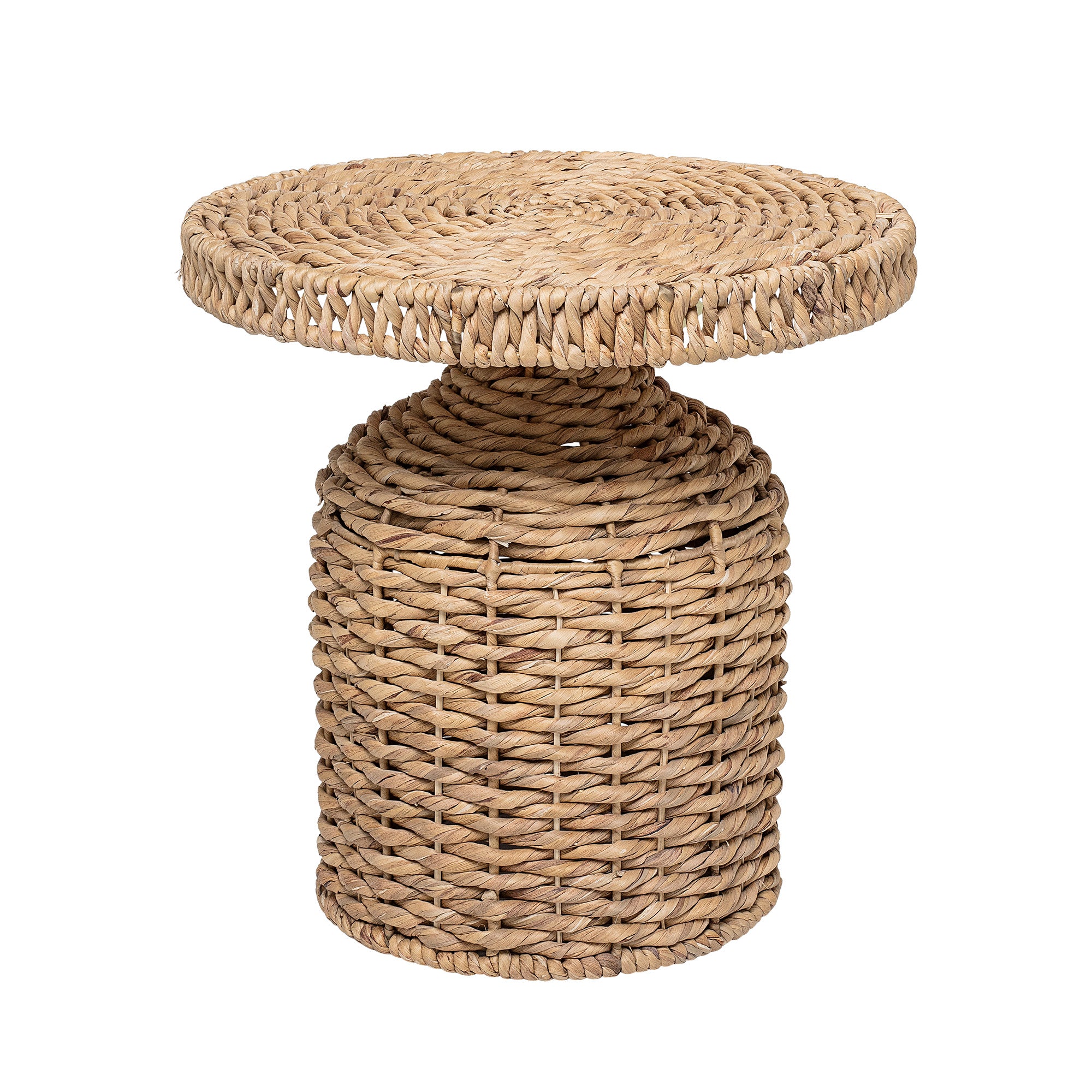 Bloomingville Camo Side Table, Nature, Water Hyacinth (D46xH46 cm)