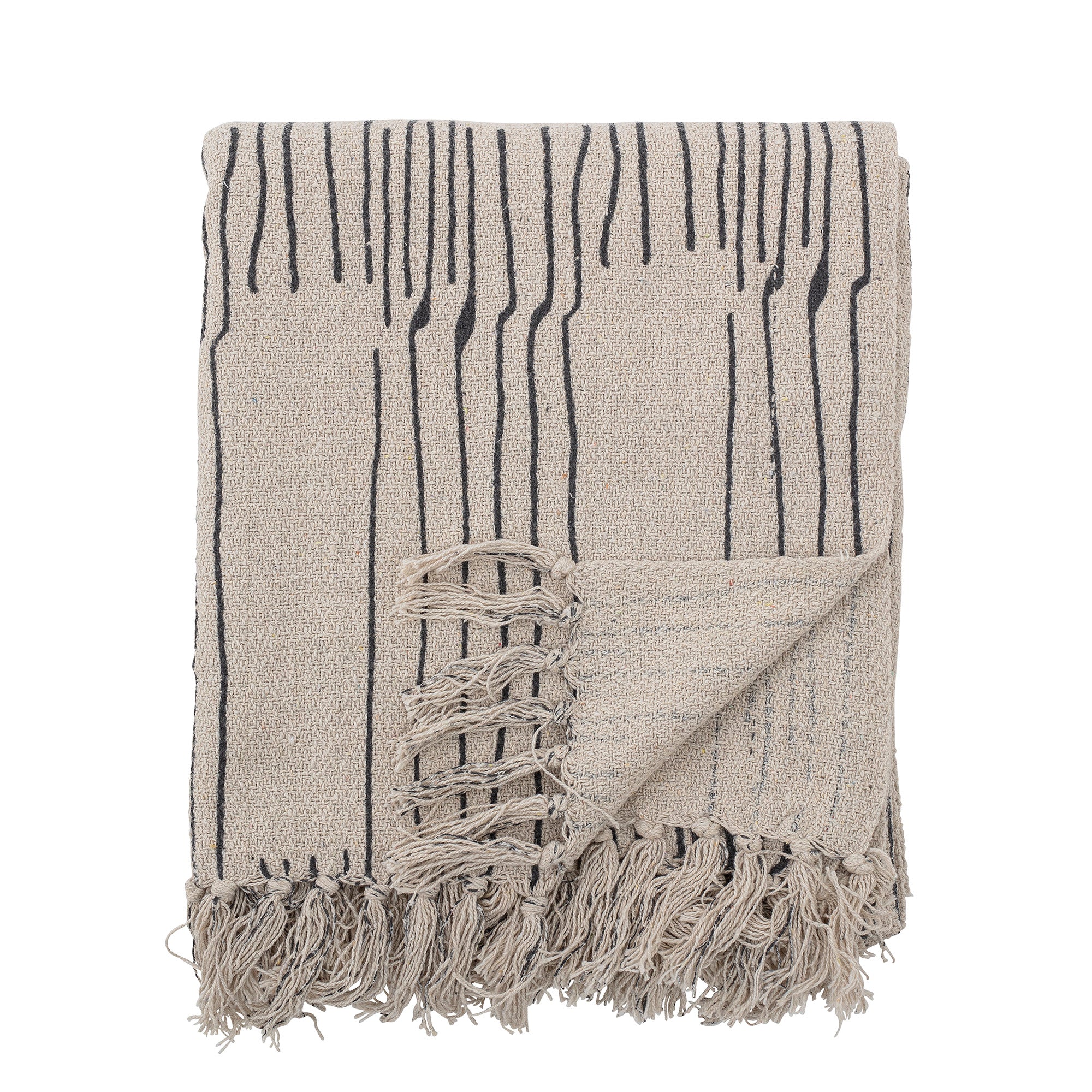 Bloomingville Celly Throw, Nature, Recycled Cotton (L160xW130 cm)