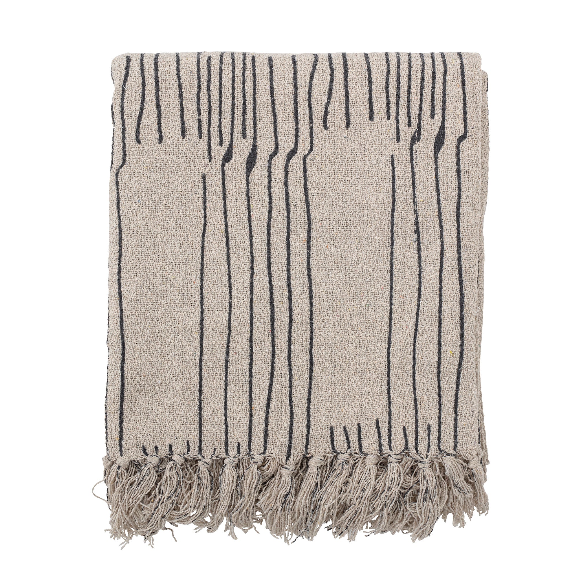 Bloomingville Celly Throw, Nature, Recycled Cotton (L160xW130 cm)