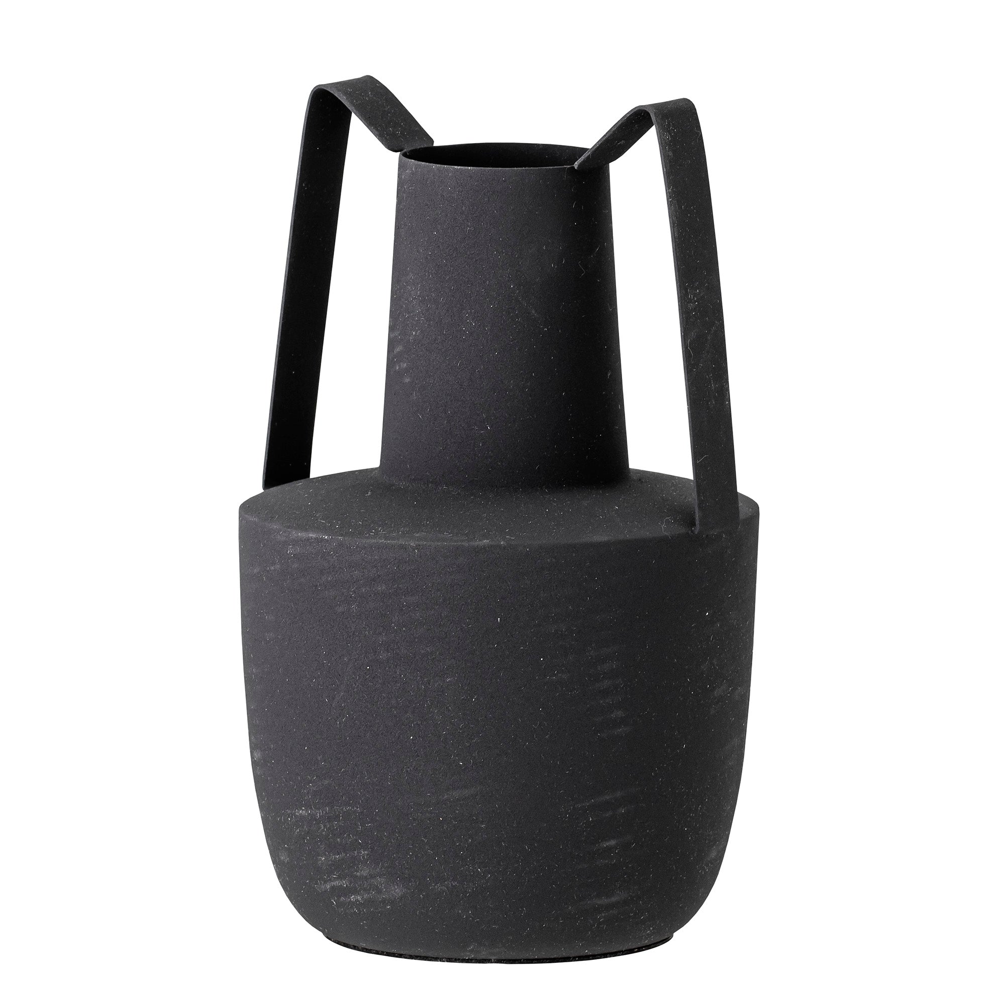 Bloomingville Itamar Vase, Black, Metal (D12.5xH20.5 cm)