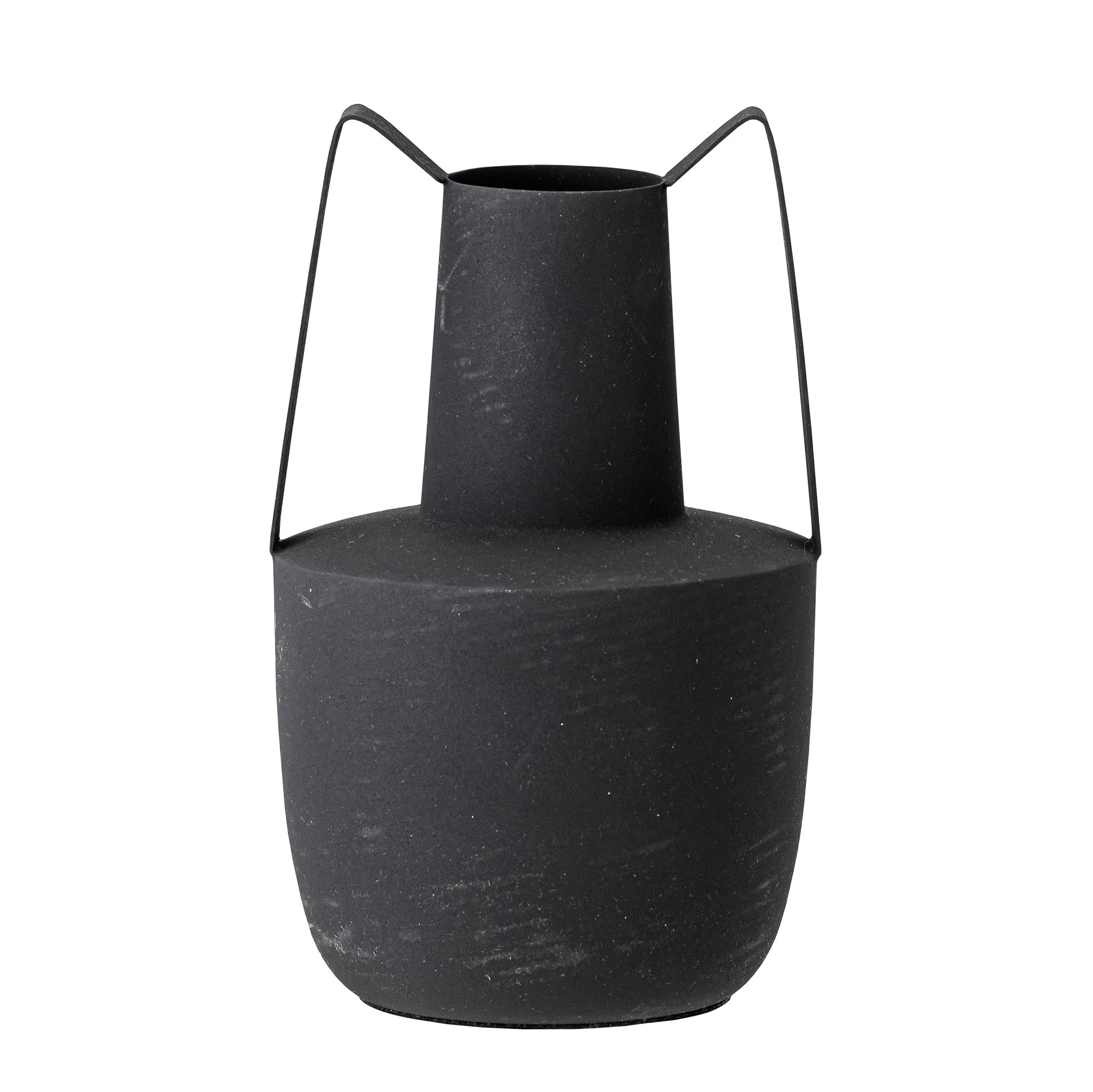 Bloomingville Itamar Vase, Black, Metal (D12.5xH20.5 cm)