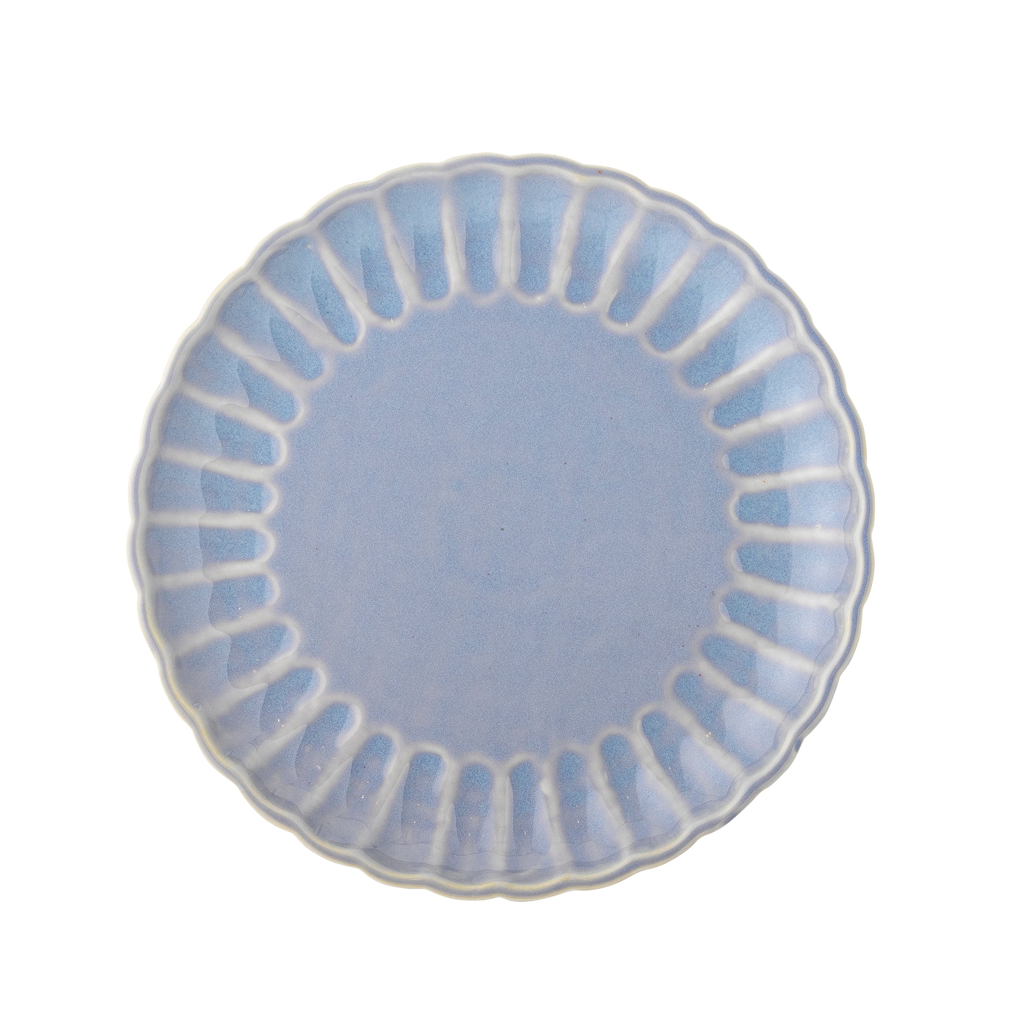 Bloomingville Latina Plate, Blue, Stoneware (D20xH2 cm)