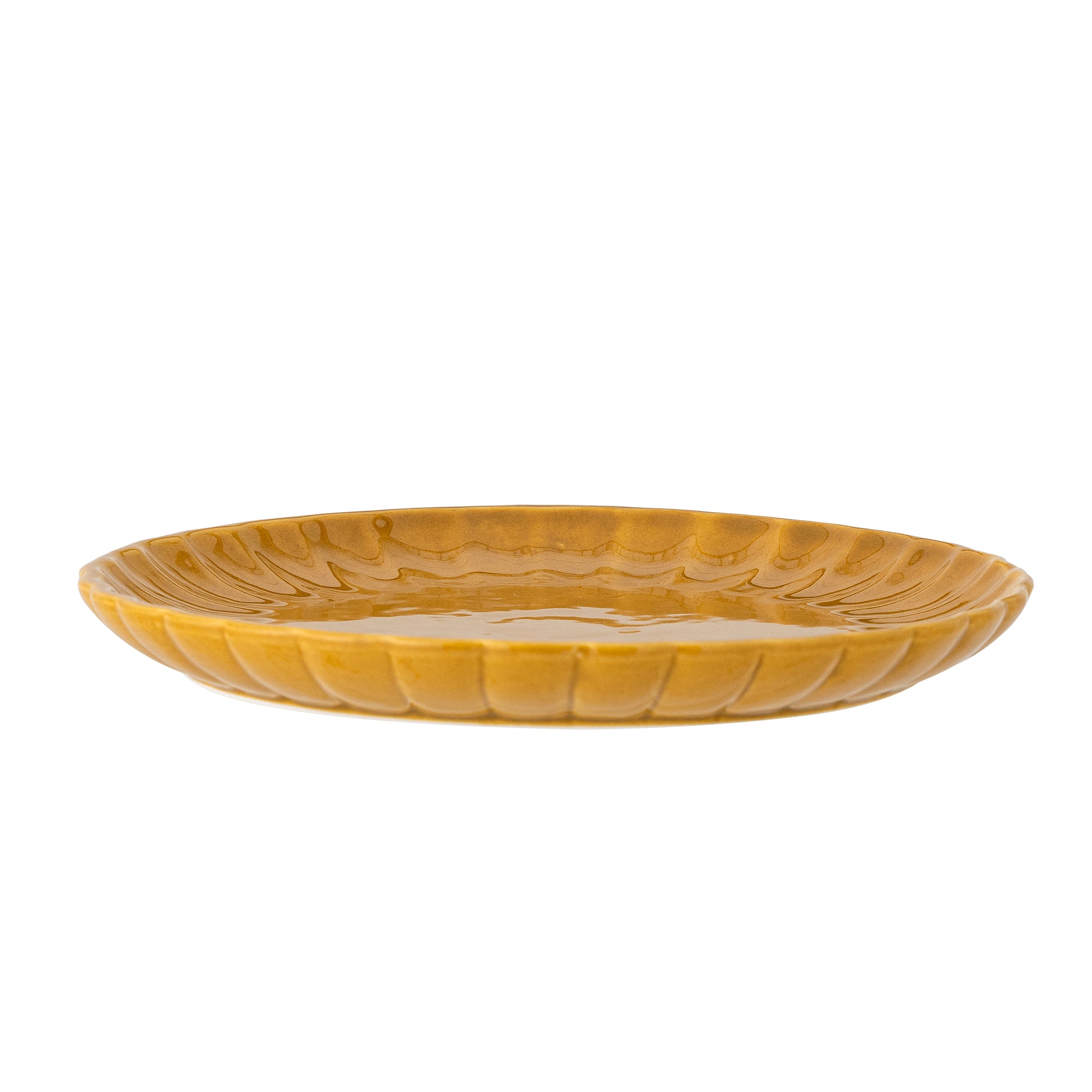 Bloomingville Latina Plate, Yellow, Stoneware (D20xH2 cm)