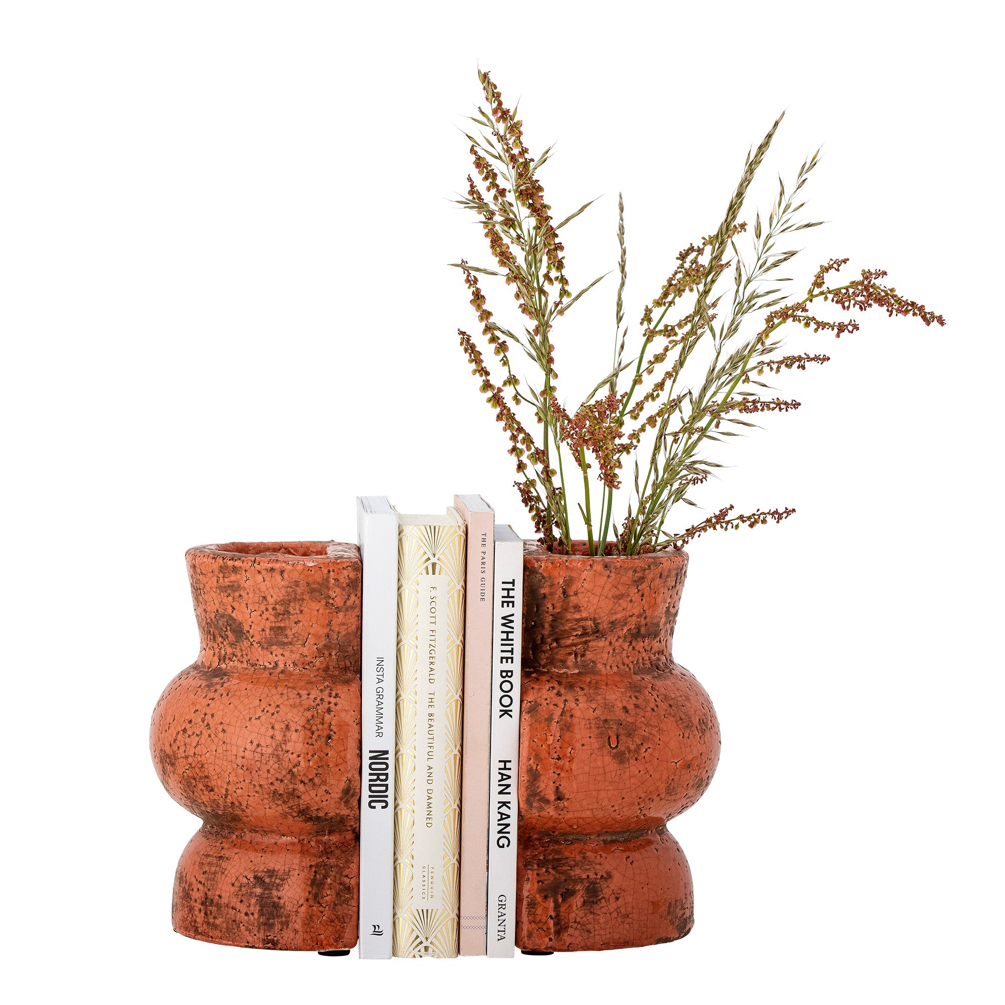 Creative Collection Maiza Bookend, Orange, Terracotta (L20xH18xW17 cm, Set of 2)