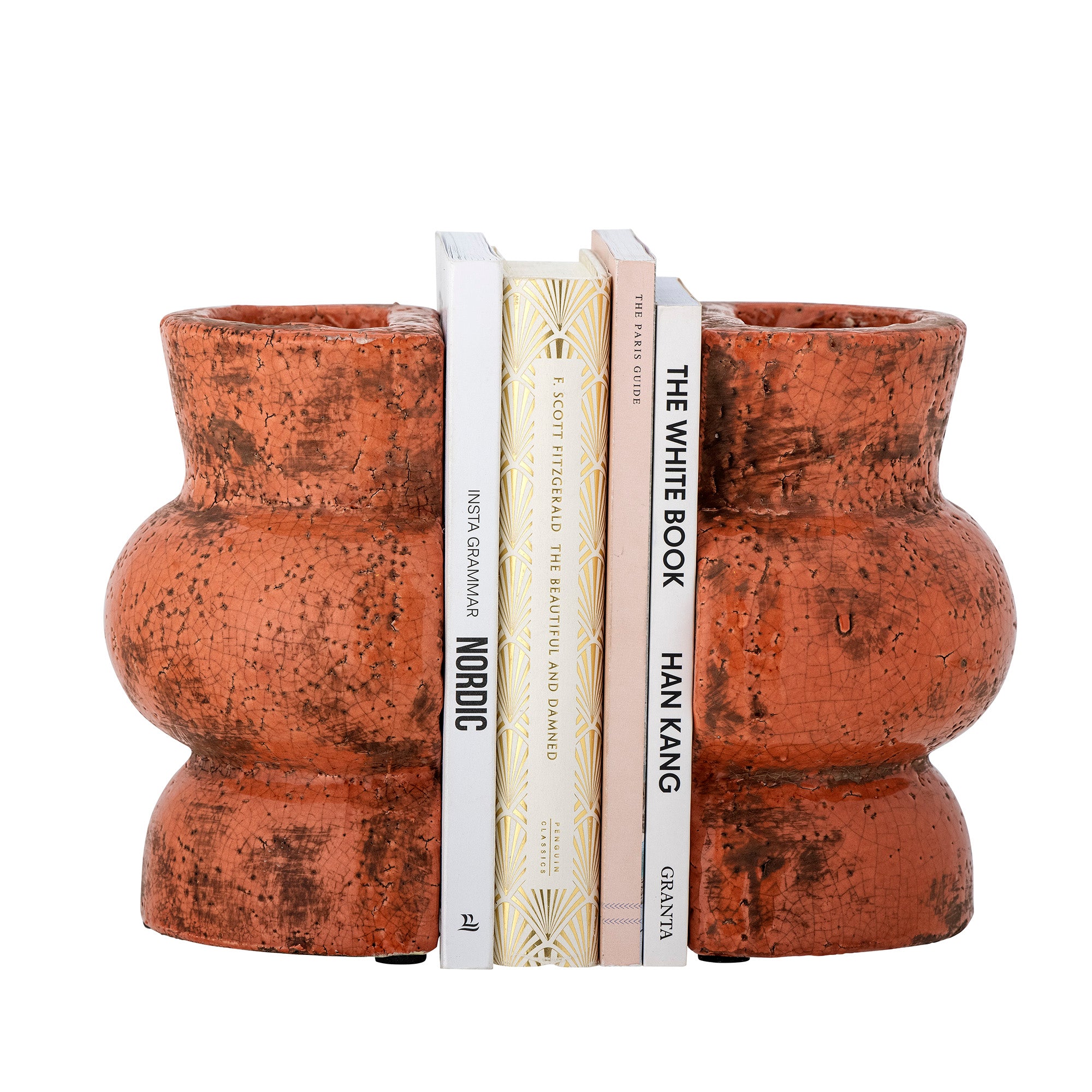 Creative Collection Maiza Bookend, Orange, Terracotta (L20xH18xW17 cm, Set of 2)