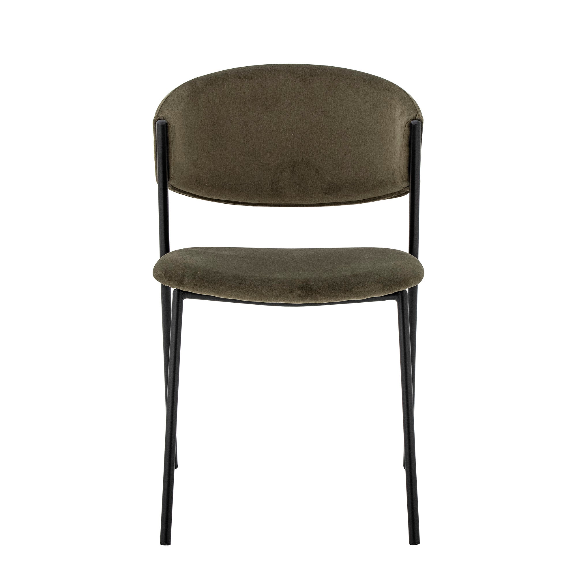 Bloomingville Marlo Dining Chair, Green, Velvet (L49xH79xW54 cm)