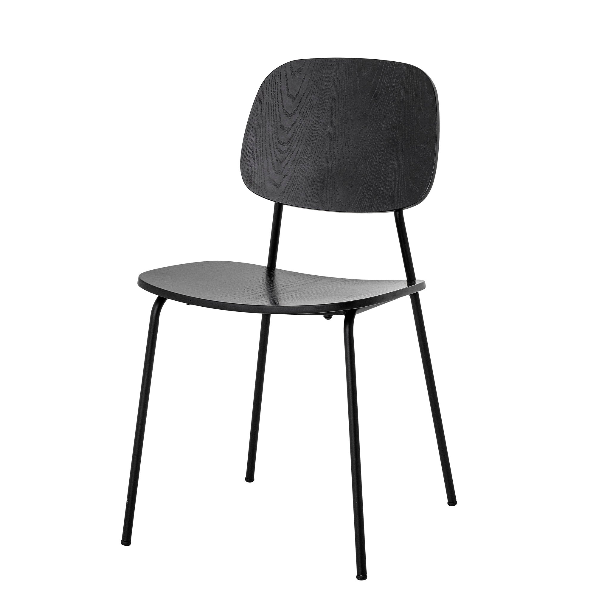 Bloomingville Monza Dining Chair, Black, Plywood (L45xH83xW52 cm)