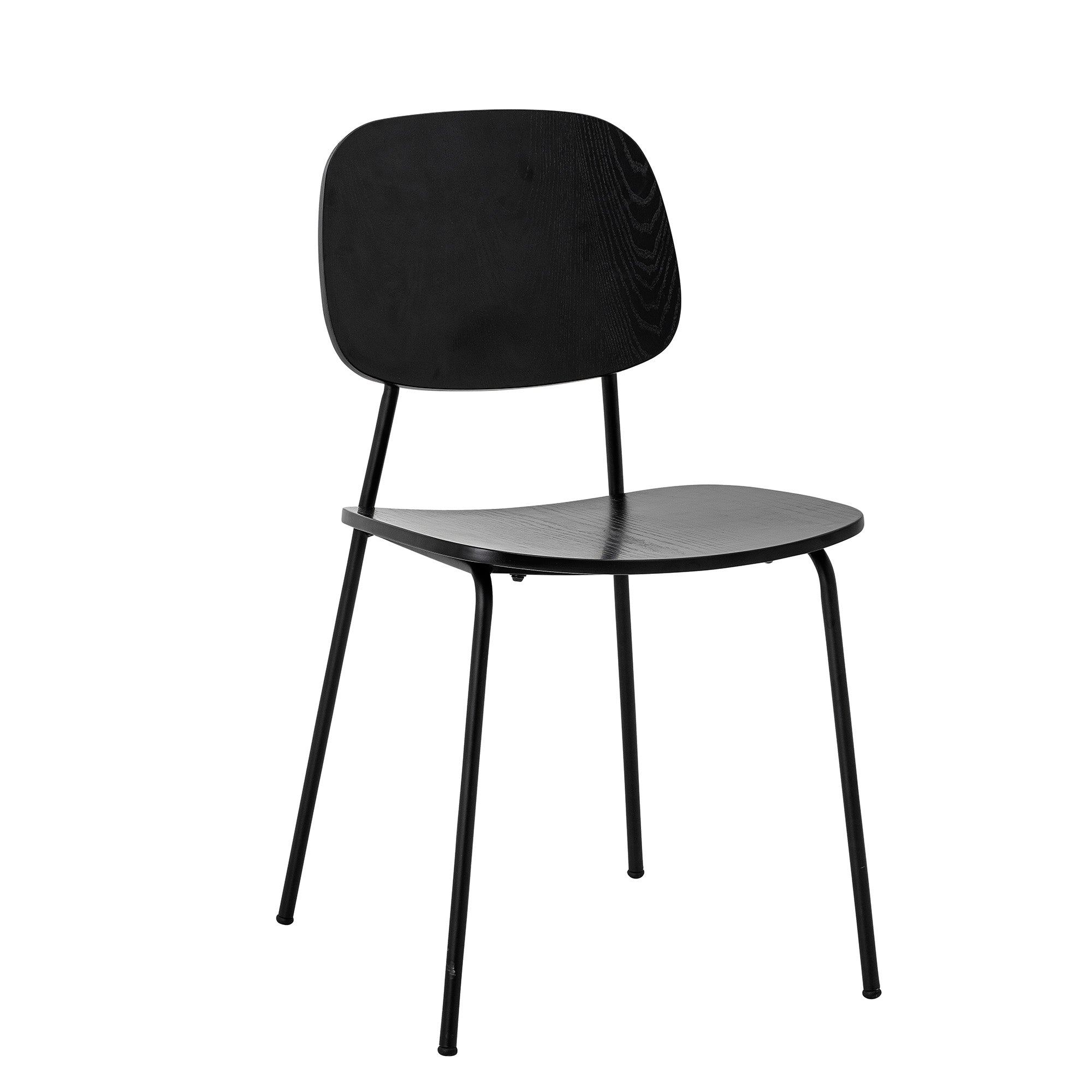 Bloomingville Monza Dining Chair, Black, Plywood (L45xH83xW52 cm)