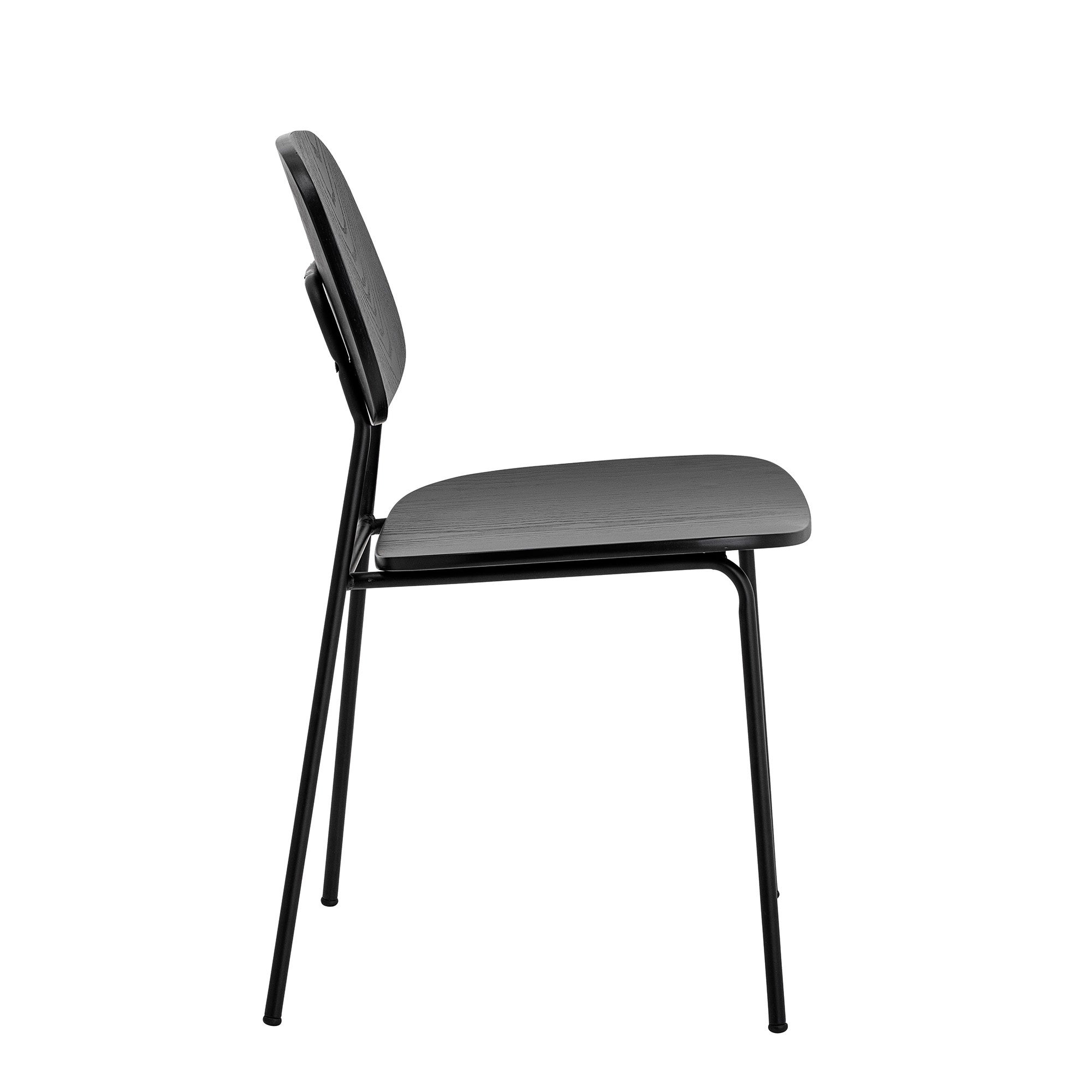 Bloomingville Monza Dining Chair, Black, Plywood (L45xH83xW52 cm)