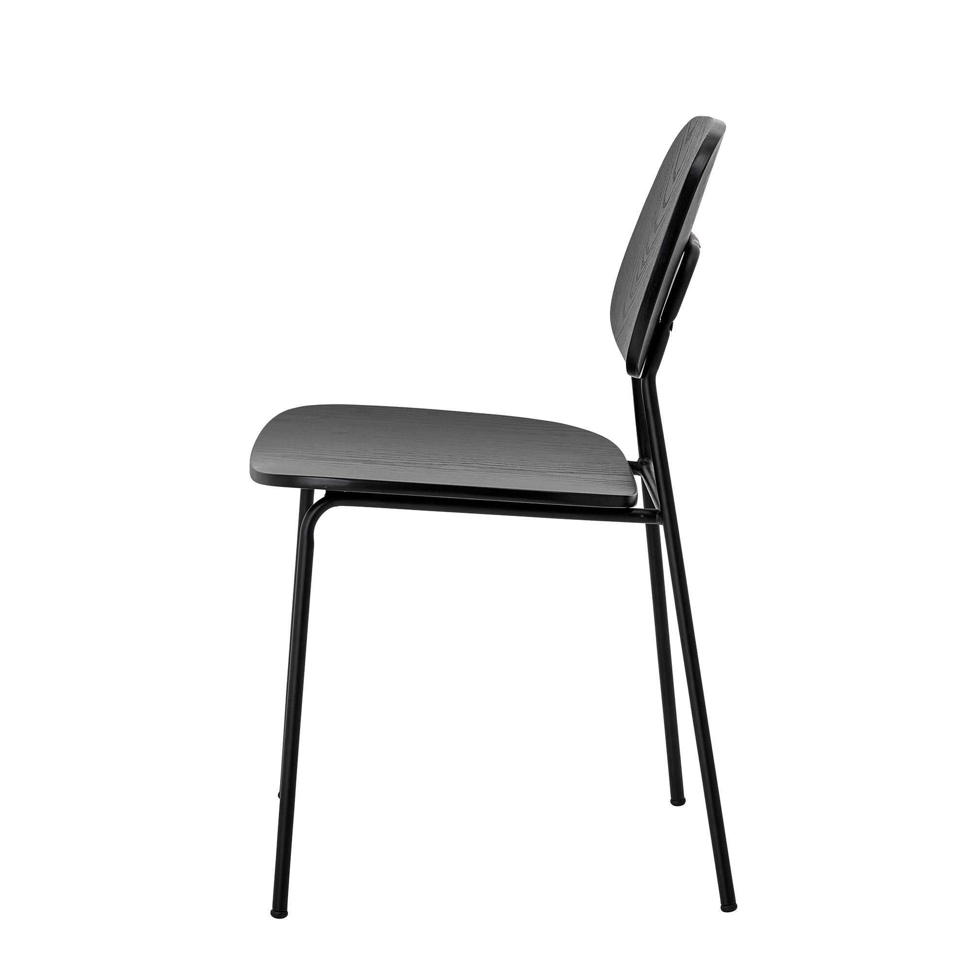 Bloomingville Monza Dining Chair, Black, Plywood (L45xH83xW52 cm)