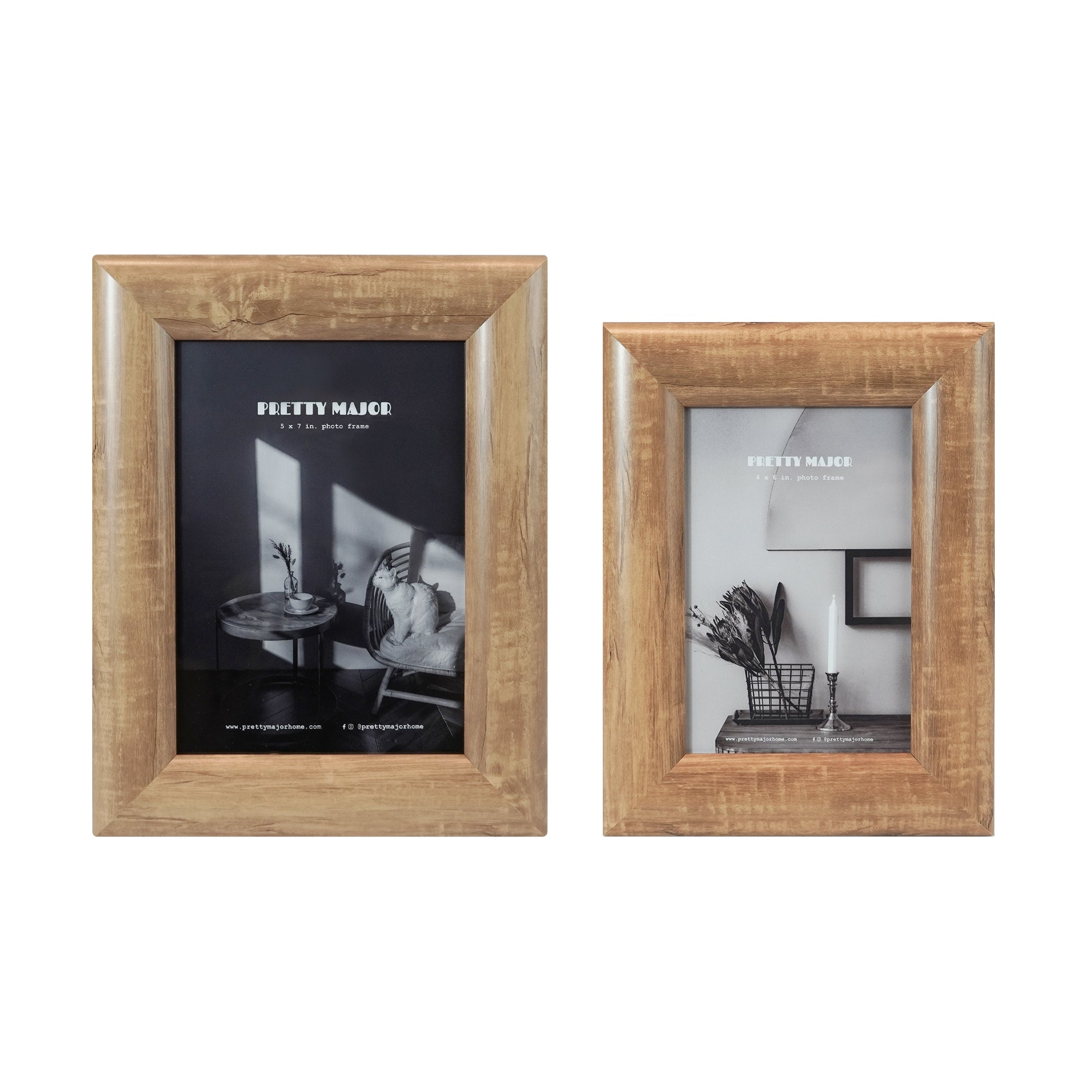 Natural pine wood picture frame 4r and 5r photo size