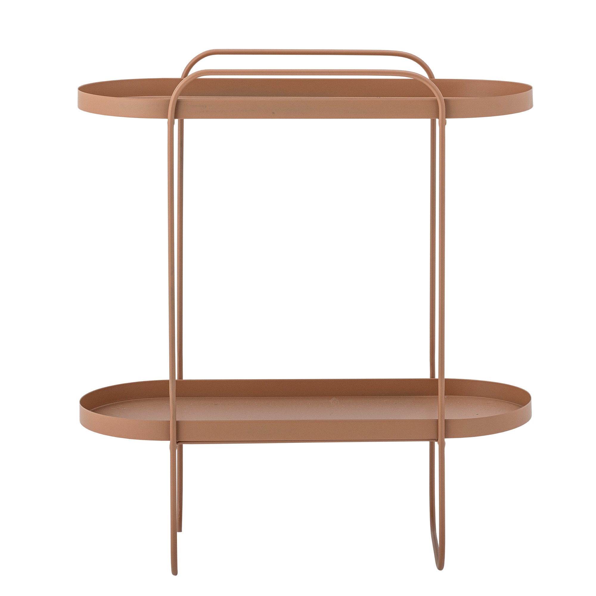 Bloomingville Reet Side Table, Brown, Metal (L57xH65xW25 cm)