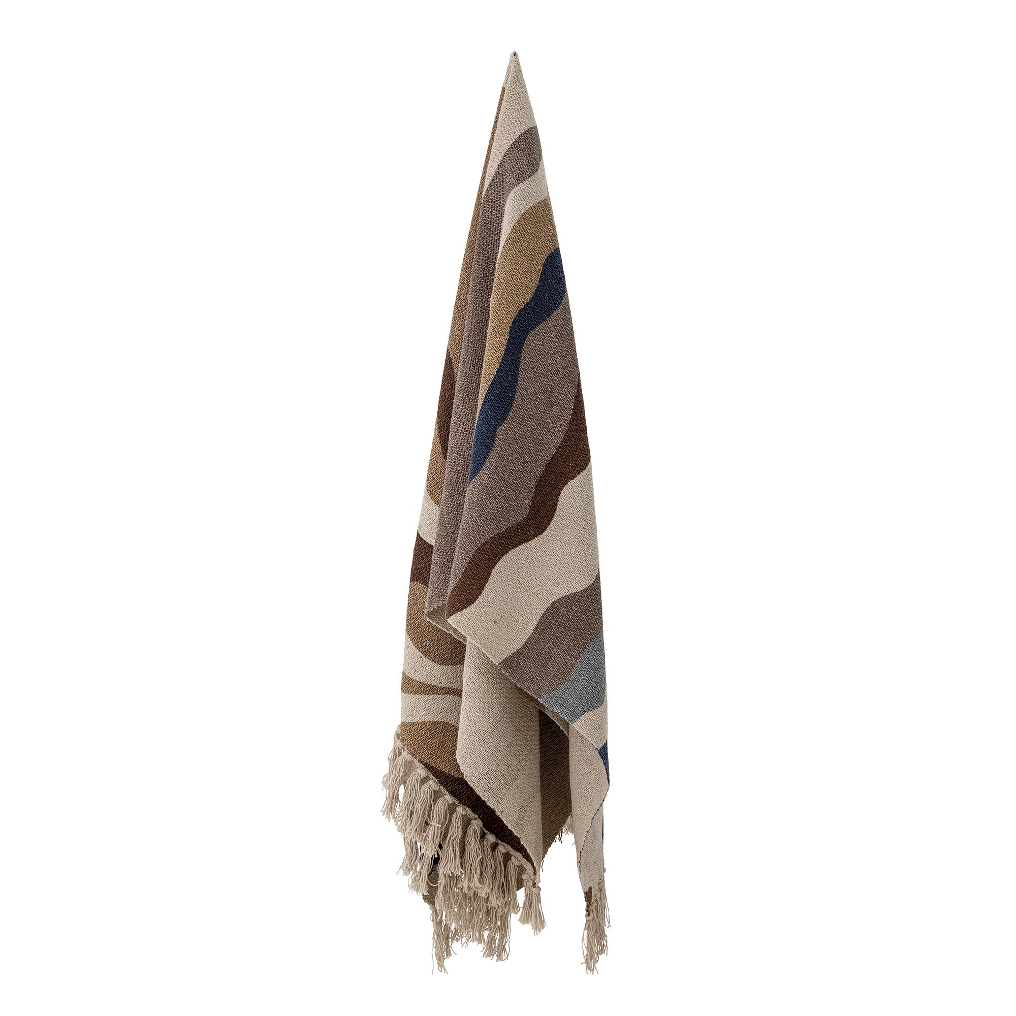 Bloomingville Stephania Throw, Brown, Recycled Cotton (L160xW130 cm)