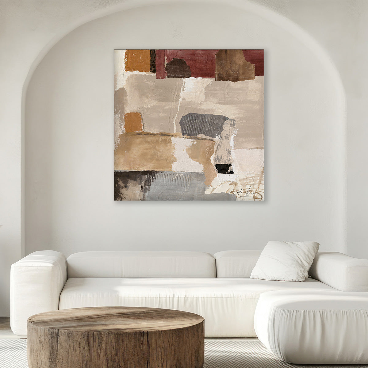 Anatolia Canvas: Hand Painted Wall Art (80x80cm / 90x90cm / 100x100cm)