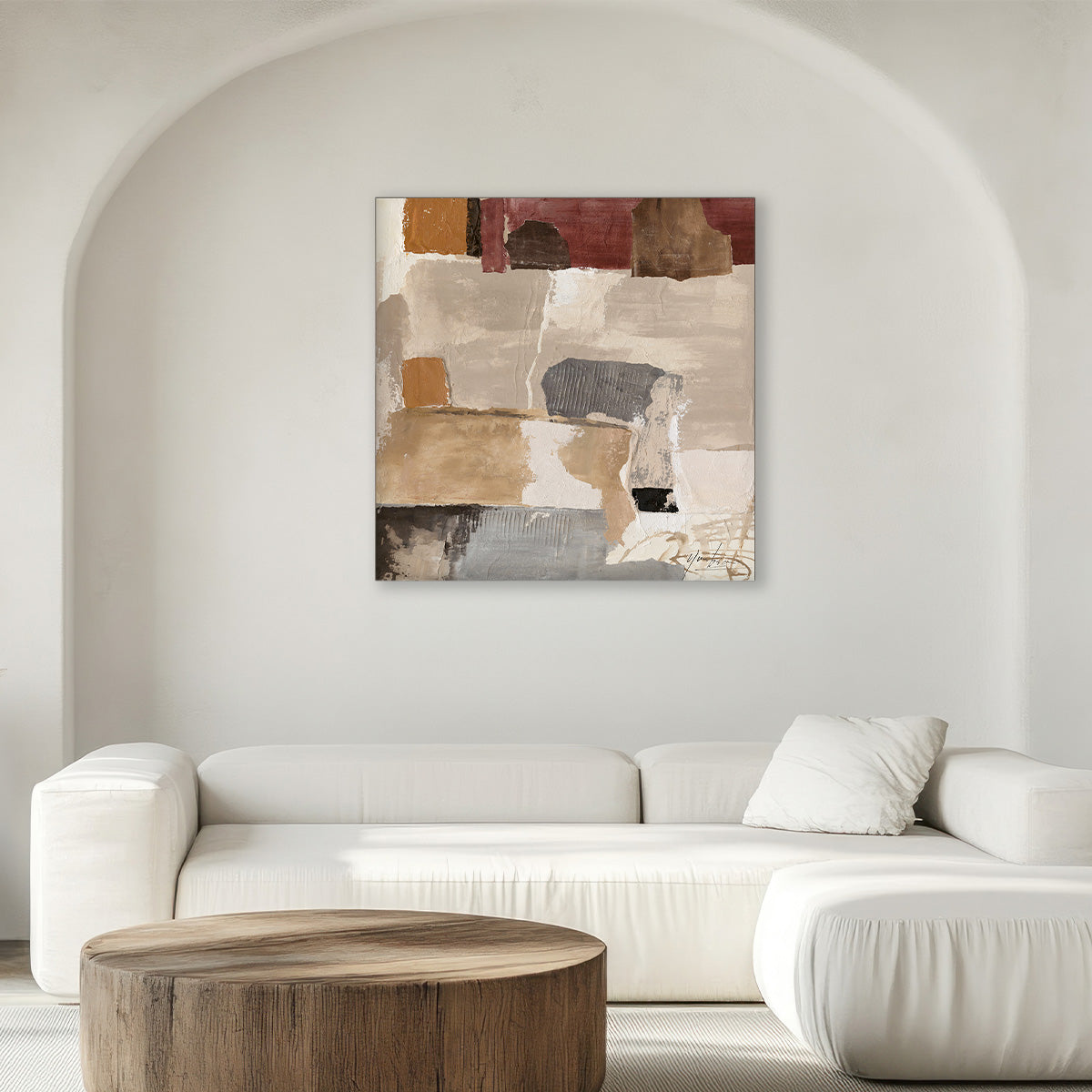 Anatolia Canvas: Hand Painted Wall Art (80x80cm / 90x90cm / 100x100cm)