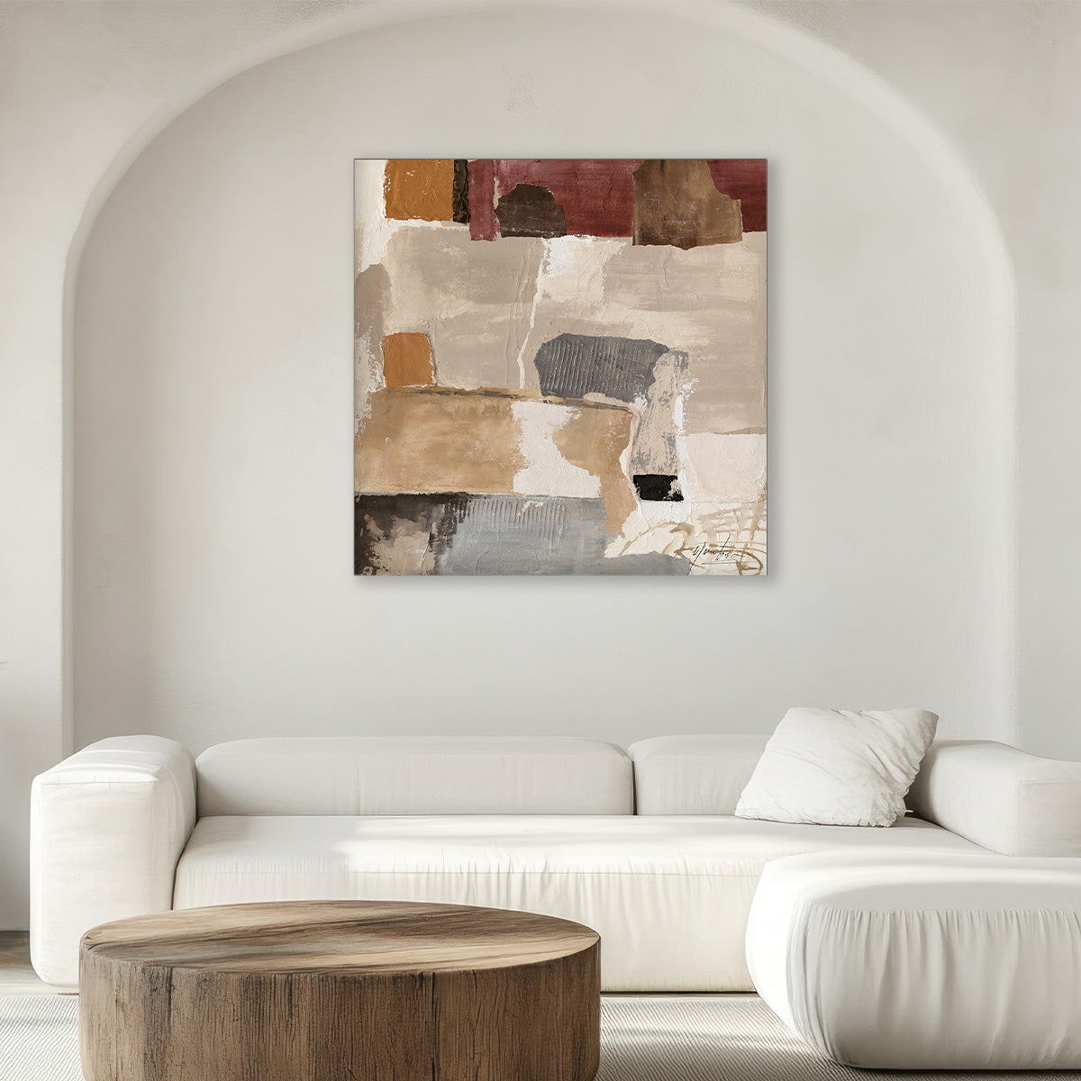 Anatolia Canvas: Hand Painted Wall Art (80x80cm / 90x90cm / 100x100cm)