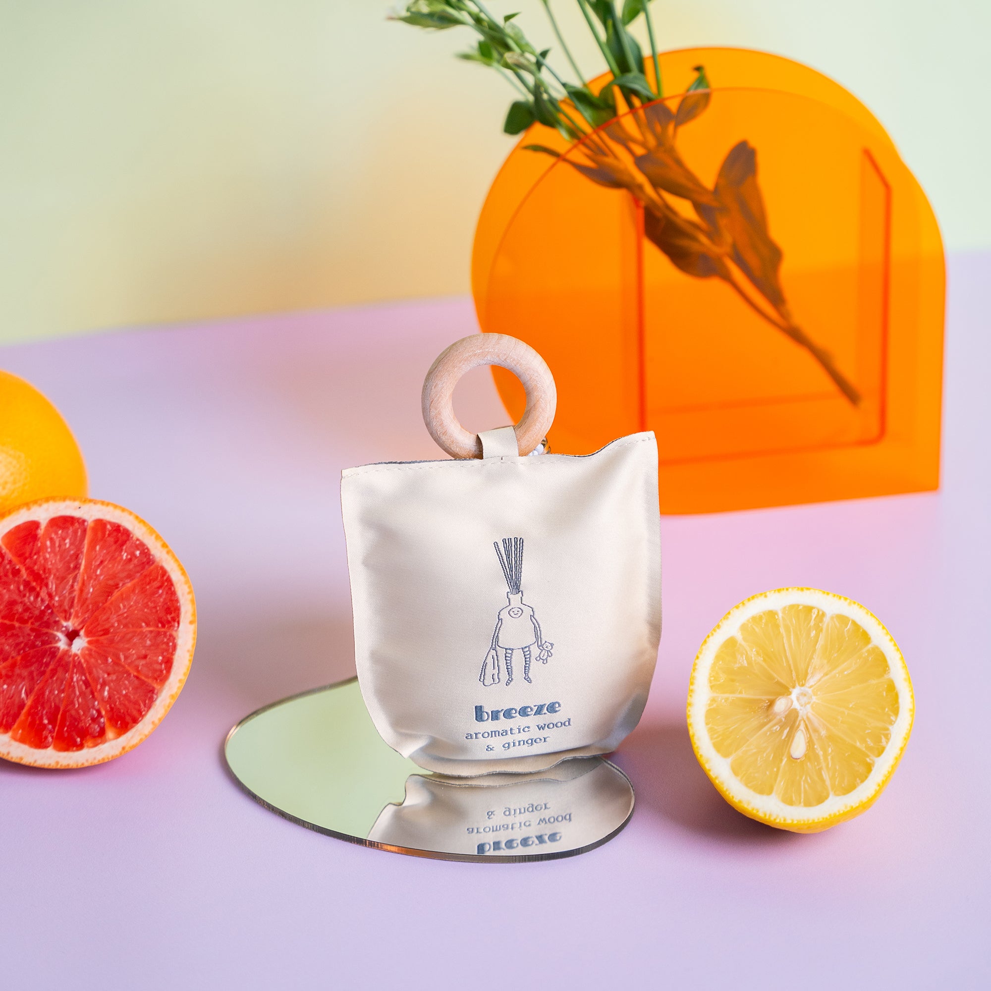 breeze scented sachet scent grapefruit and ginger