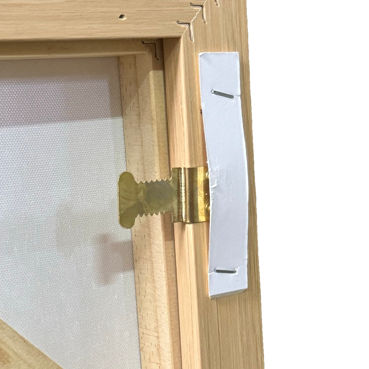 close up of wall mounting mechanism