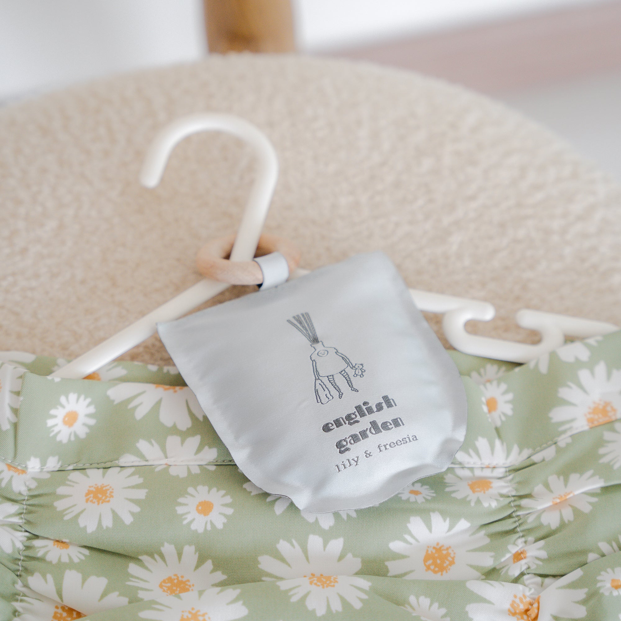 english garden scented sachet on hanger