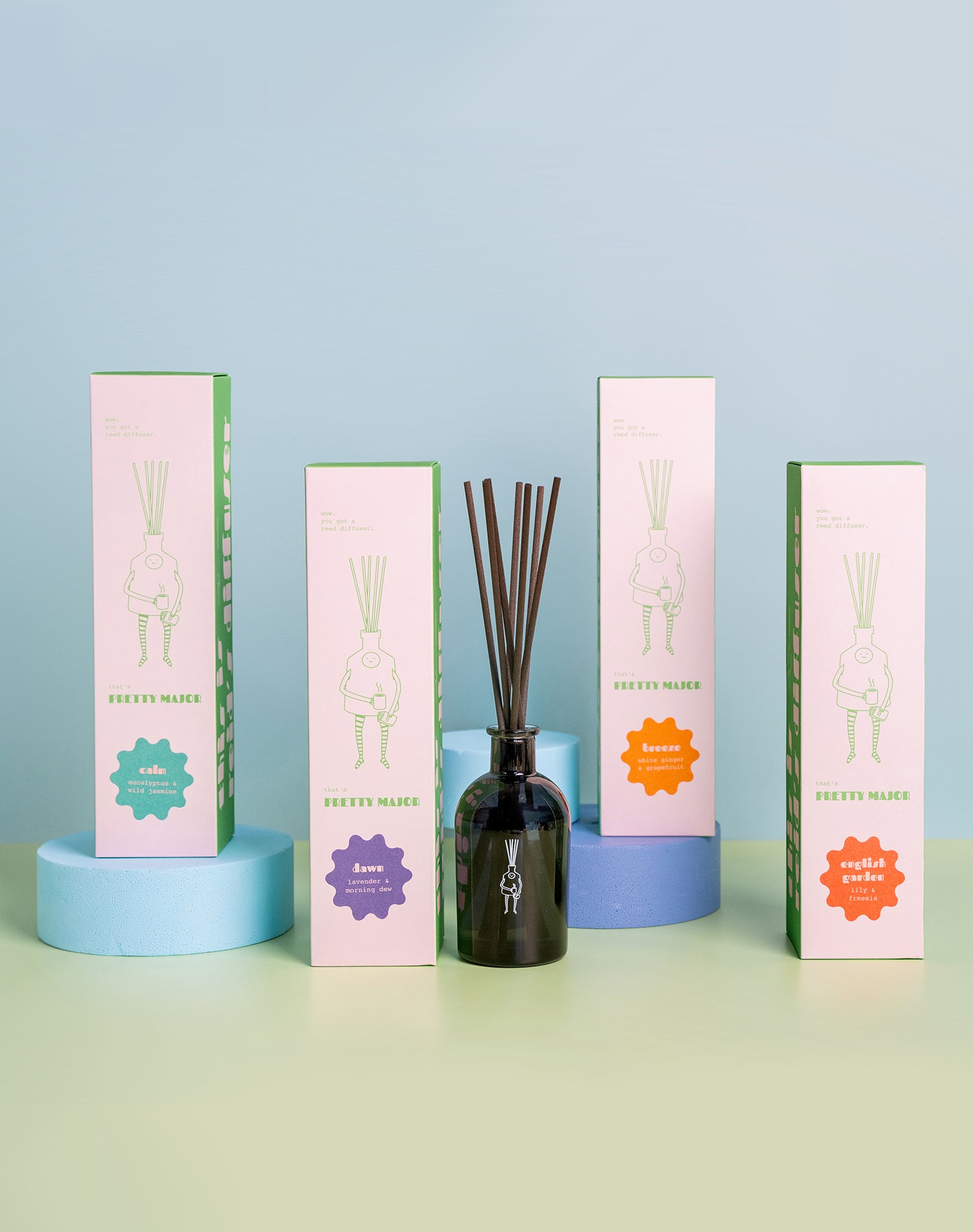 pretty major home fragrance scent reed diffuser