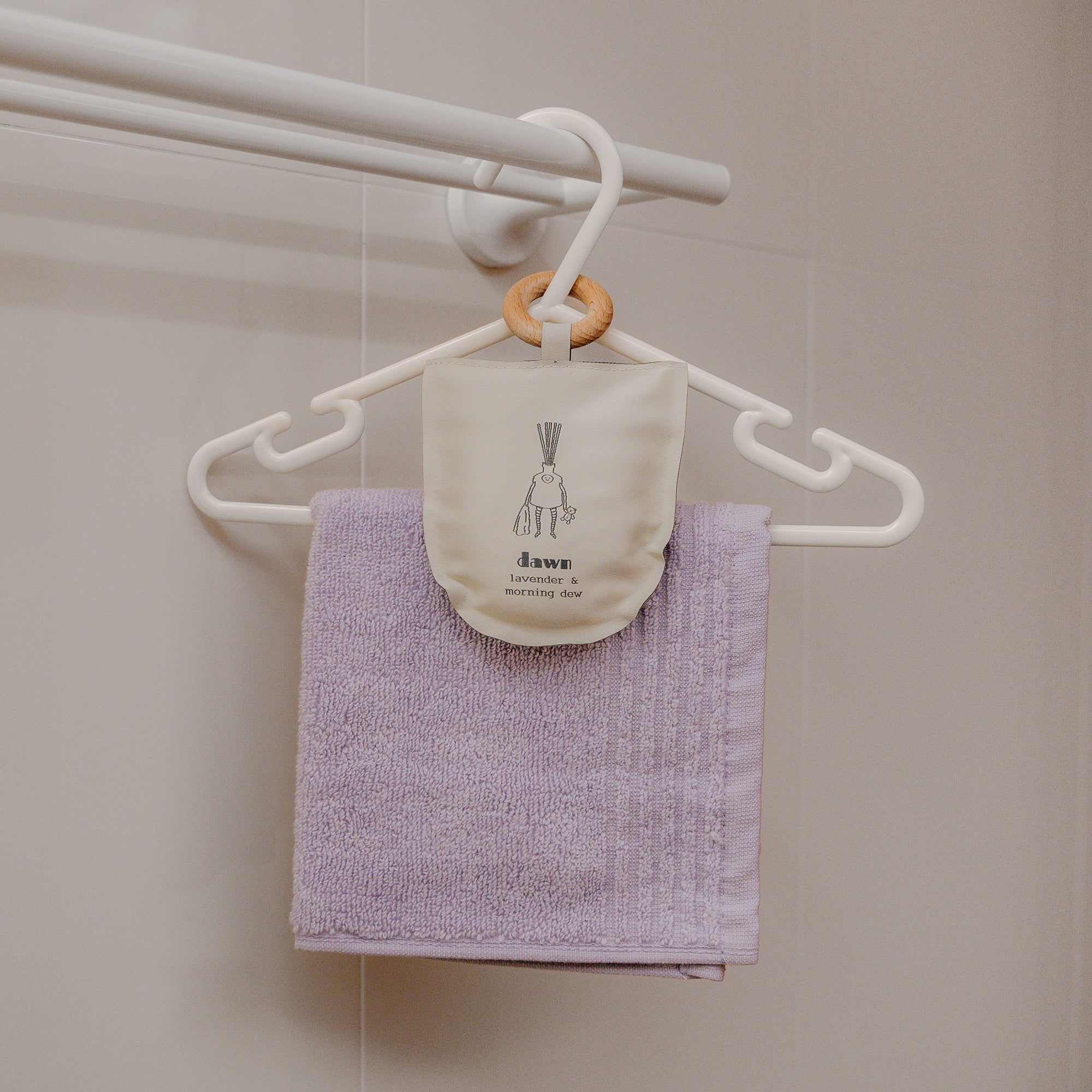 dawn scent sachet in bathroom